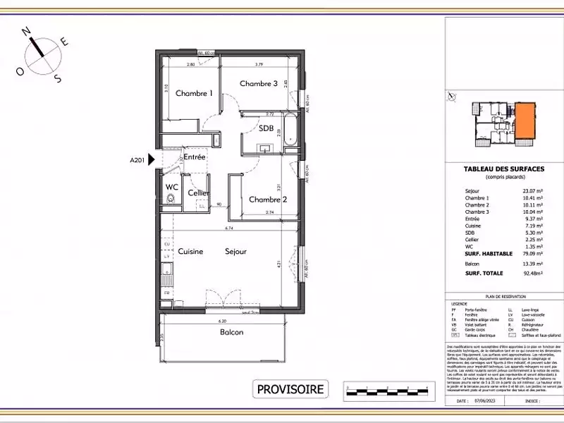 Appartement, 79 m²