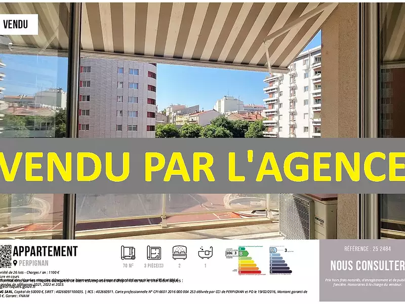 Appartement, 70,33 m²