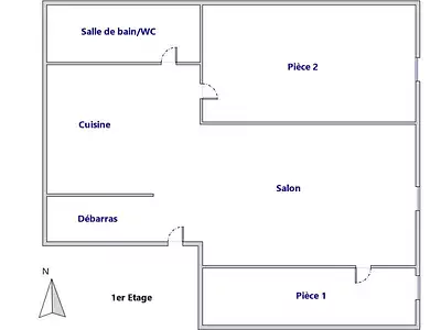 Appartement, 64,89 m²