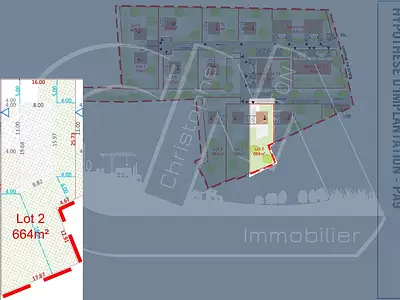 Terrain, 664 m²