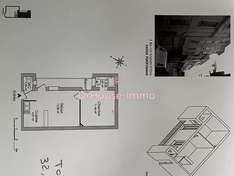 Immeuble, 300 m²