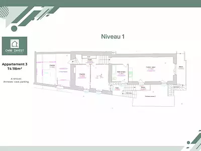 Appartement, 118 m²