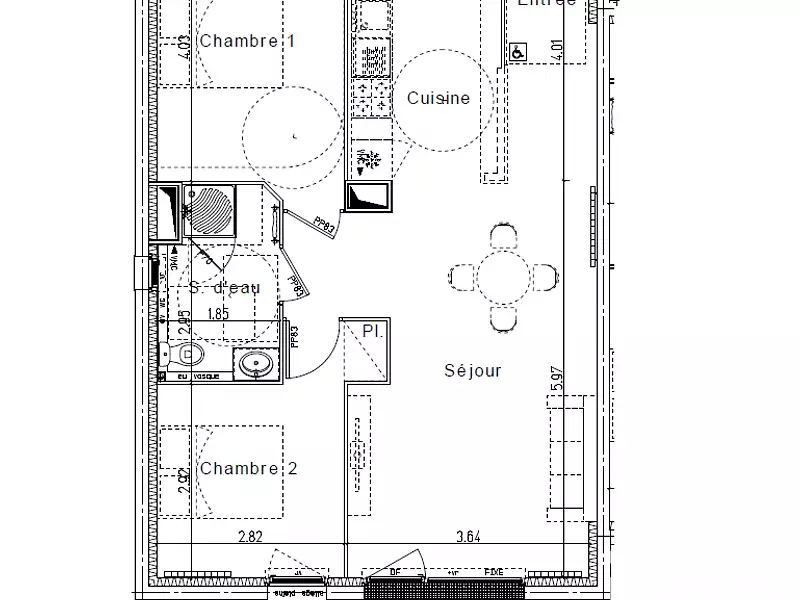 Appartement, 64 m²