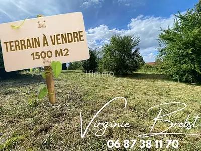 Terrain, 1 500 m²
