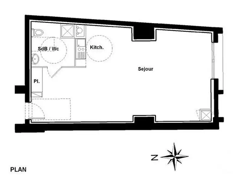 Appartement, 55,8 m²
