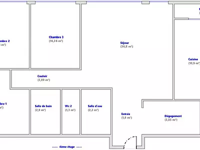 Appartement, 100 m²