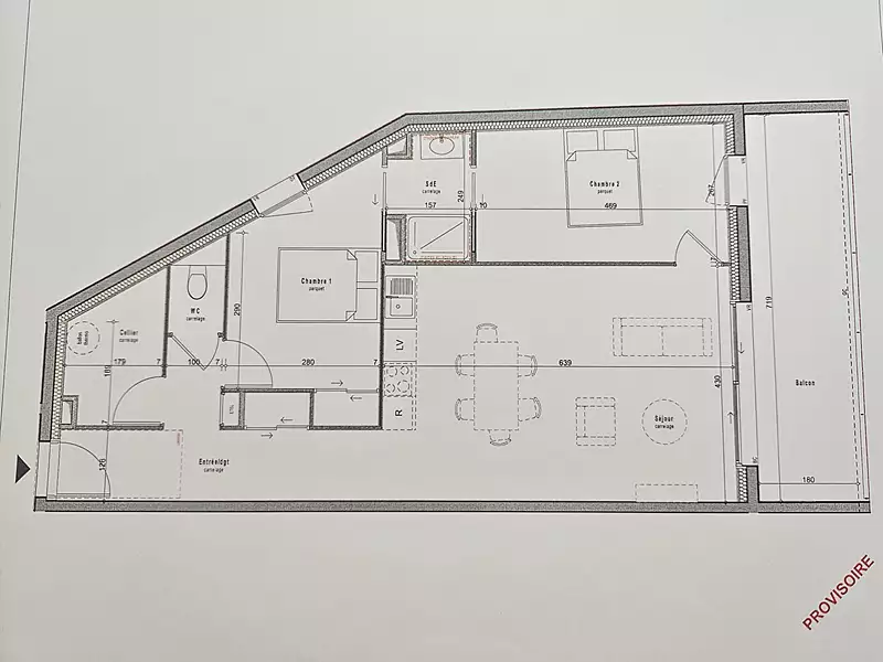 Appartement, 69,5 m²
