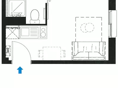 Appartement, 14,69 m²