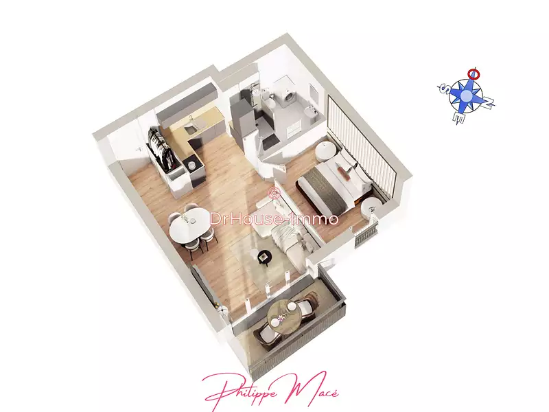 Appartement, 44,5 m²