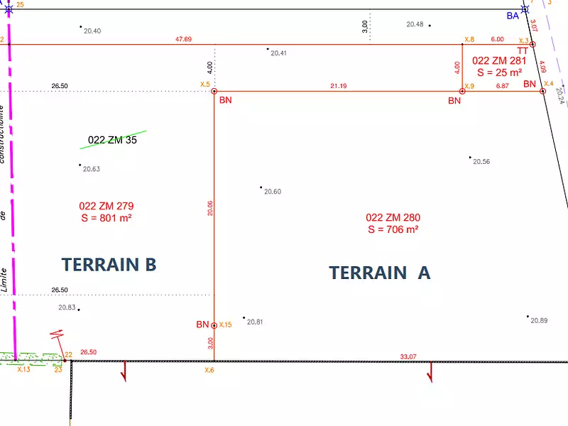Terrain, 801 m²