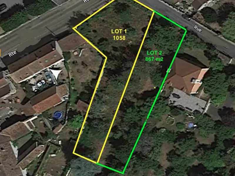 Terrain, 1 058 m²