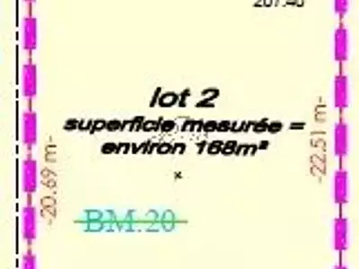 Terrain, 168 m²