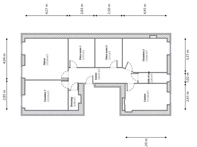 Appartement, 85 m²
