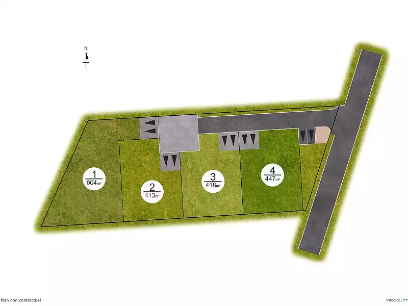 Terrain, 413 m²
