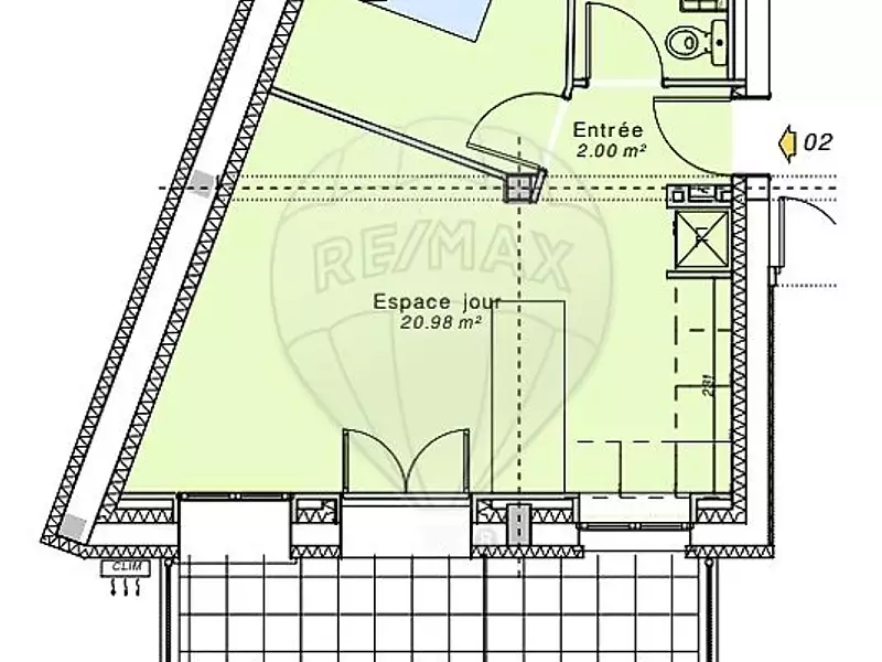 Appartement, 36 m²