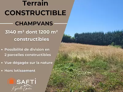 Terrain, 3 140 m²