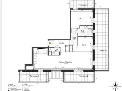 Appartement, 73 m²