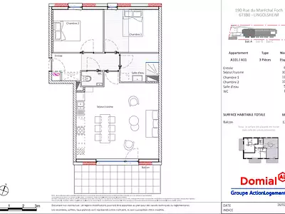 Appartement, 66 m²