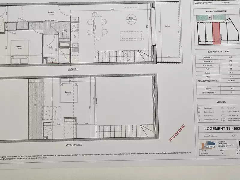 Appartement, 68,4 m²