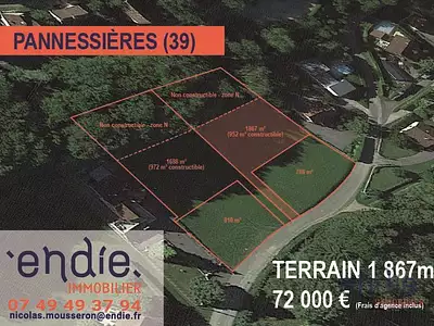 Terrain, 1 867 m²