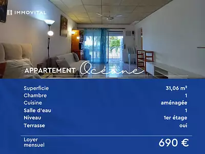 Appartement, 31,06 m²