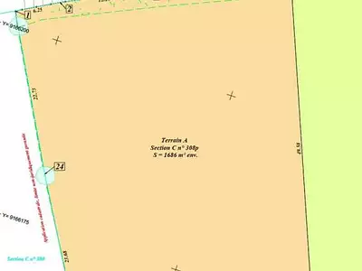 Terrain, 1 686 m²