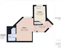 Appartement, 34,3 m²