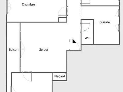 Appartement, 57,3 m²