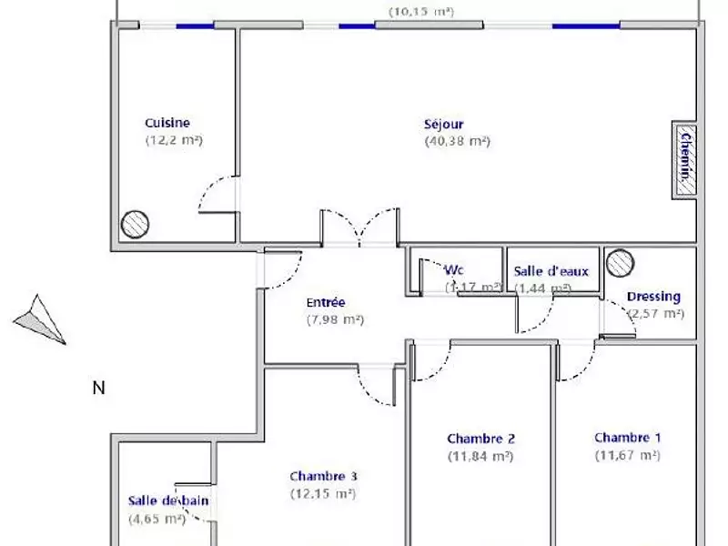 Appartement, 106 m²
