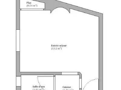 Appartement, 17 m²