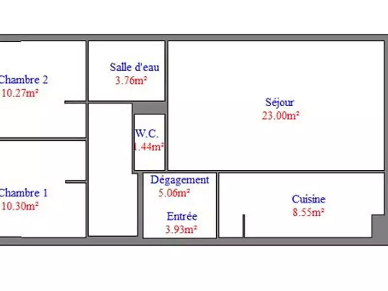 Appartement, 66 m²