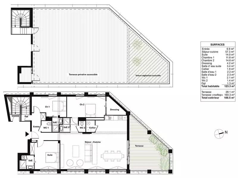 Appartement, 123 m²