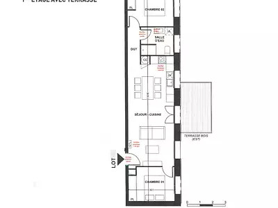 Appartement, 58,8 m²