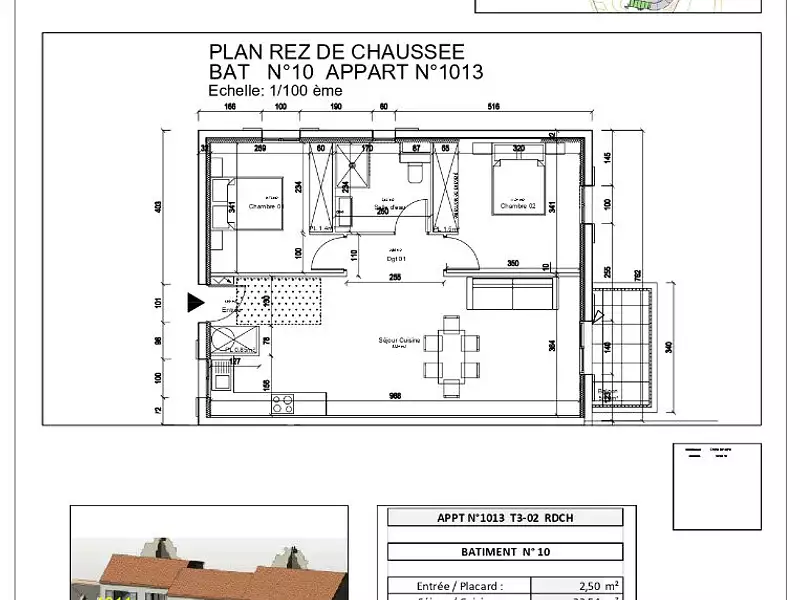 Appartement, 67,44 m²