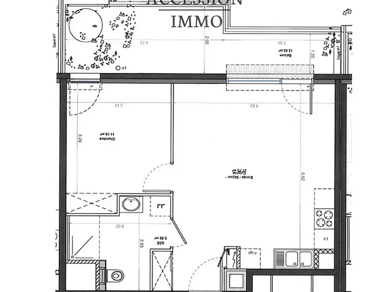 Appartement, 45 m²