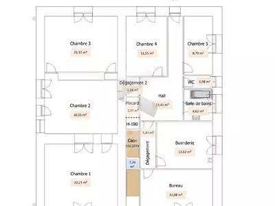 Immeuble, 329 m²