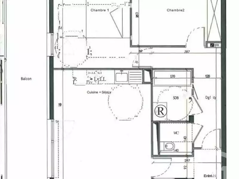 Appartement, 61,7 m²