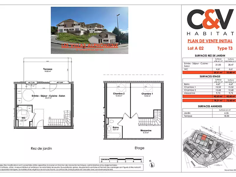 Appartement, 78,21 m²