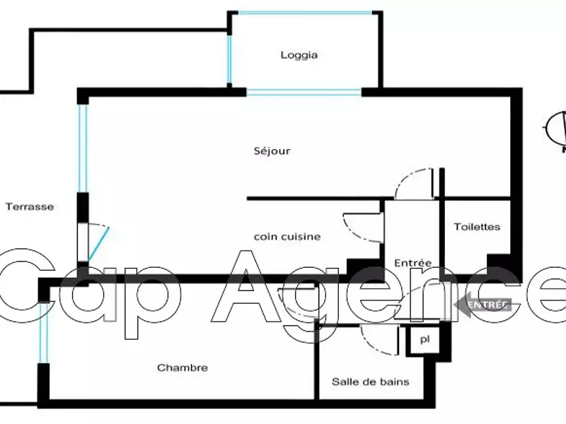 Appartement, 57,37 m²