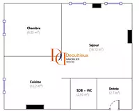 Appartement, 45,03 m²