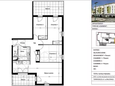 Appartement, 78,55 m²
