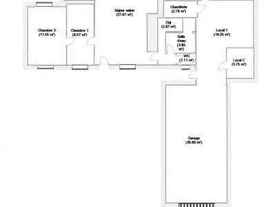 Maison, 60 m²