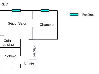 Appartement, 34 m²