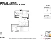 Appartement, 59,5 m²