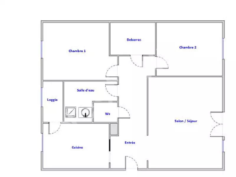 Appartement, 63,11 m²