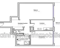 Appartement, 53,57 m²
