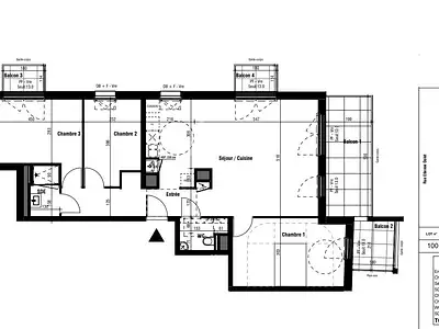 Appartement, 91,6 m²