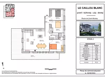 Appartement, 85,91 m²