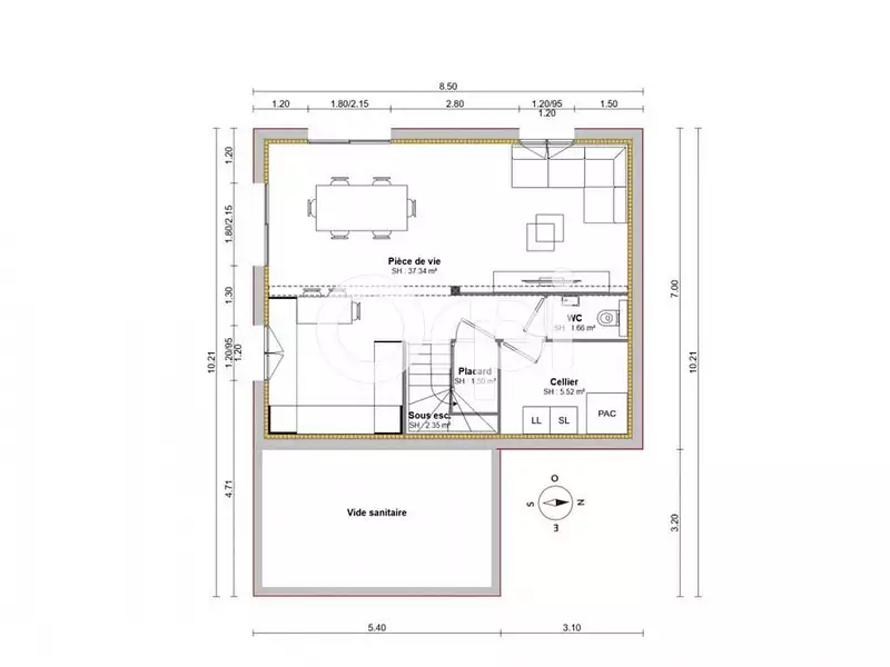 Terrain, 770 m²