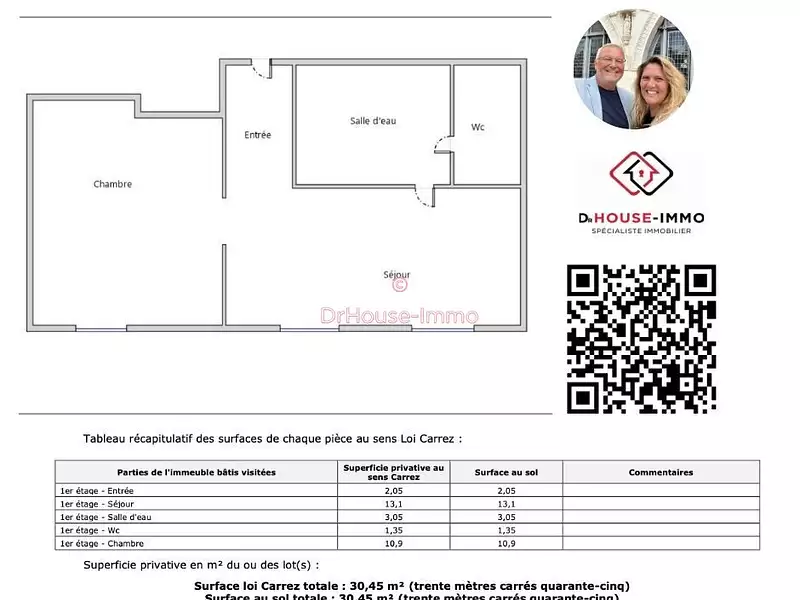 Appartement, 30,45 m²